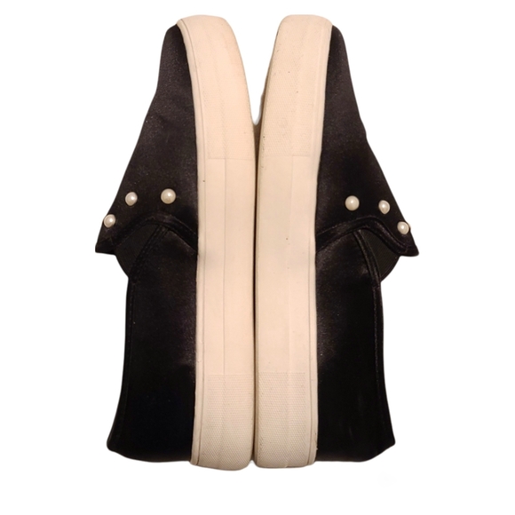 REPORT Aioli Pearl Round Toe Slip-on Sneakers Loafers with Faux Pearls Size 8.5 - Picture 3 of 8